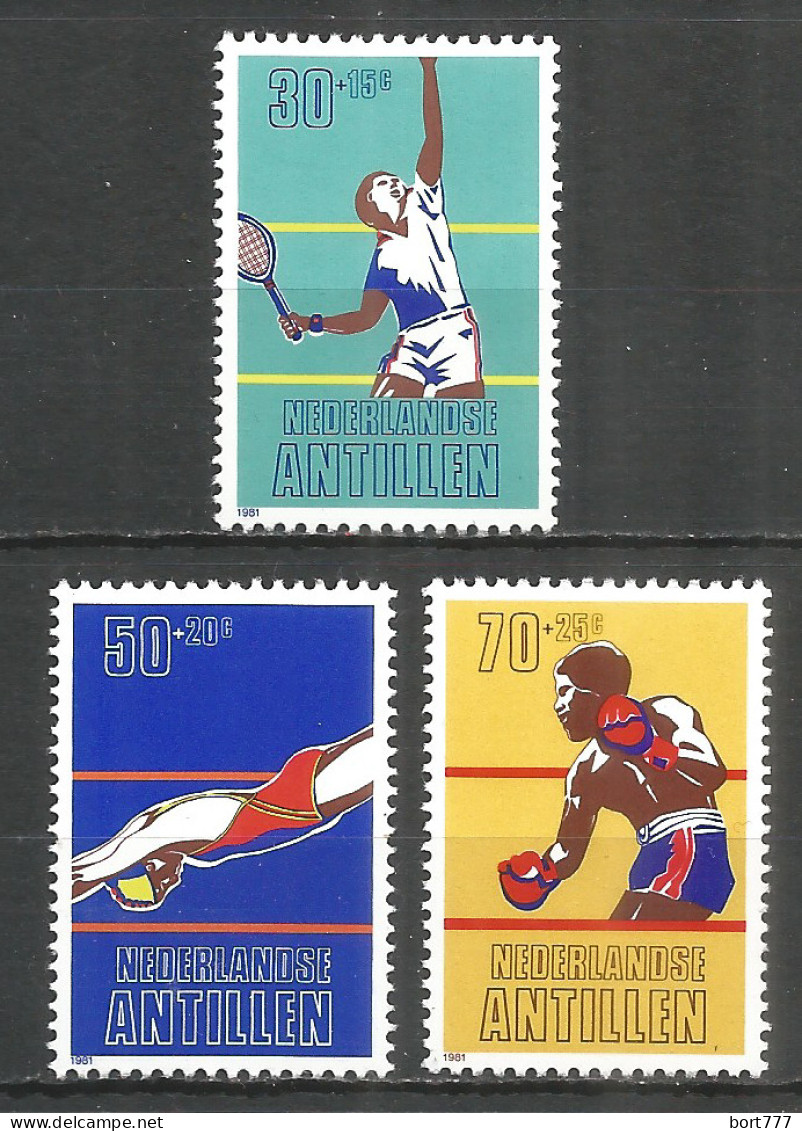 Netherlands Antilles 1981 Year, Mint Stamps MNH (**)  Michel# 445-447 Sport - Curaçao, Antilles Neérlandaises, Aruba