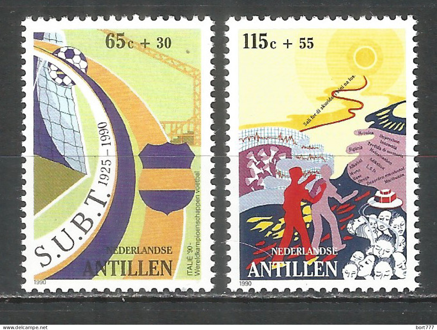 Netherlands Antilles 1990 Year , Mint Stamps MNH (**)  Michel# 688-689 - Curacao, Netherlands Antilles, Aruba