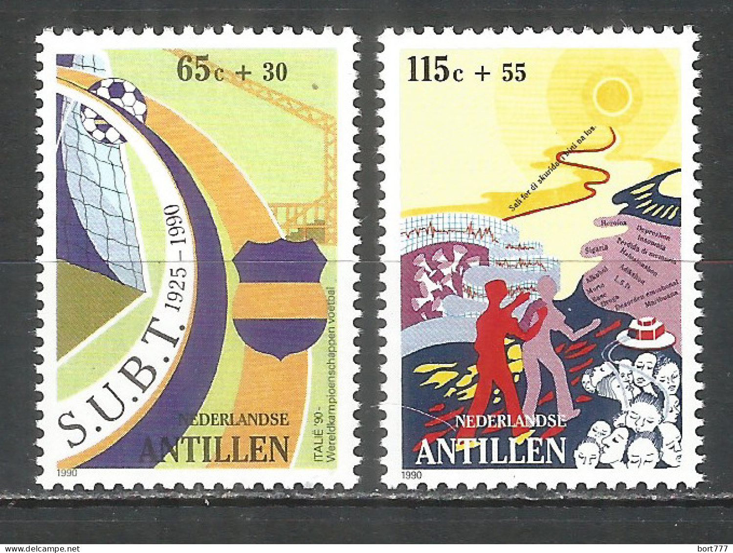 Netherlands Antilles 1990 Year , Mint Stamps MNH (**)  Michel# 688-689 - Curaçao, Nederlandse Antillen, Aruba