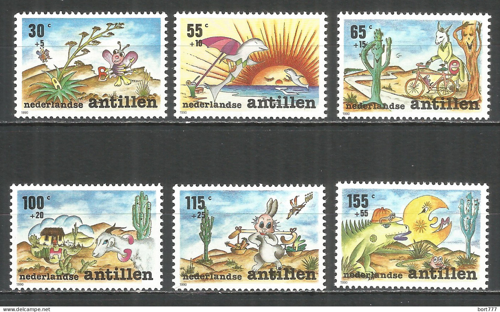 Netherlands Antilles 1990 Year , Mint Stamps MNH (**)  Michel# 700-705 - Curazao, Antillas Holandesas, Aruba