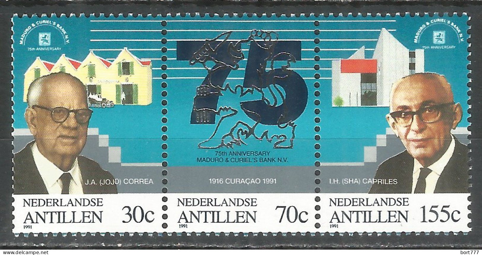 Netherlands Antilles 1991 Year , Mint Stamps MNH (**)  Michel# 736-738 - Curaçao, Nederlandse Antillen, Aruba