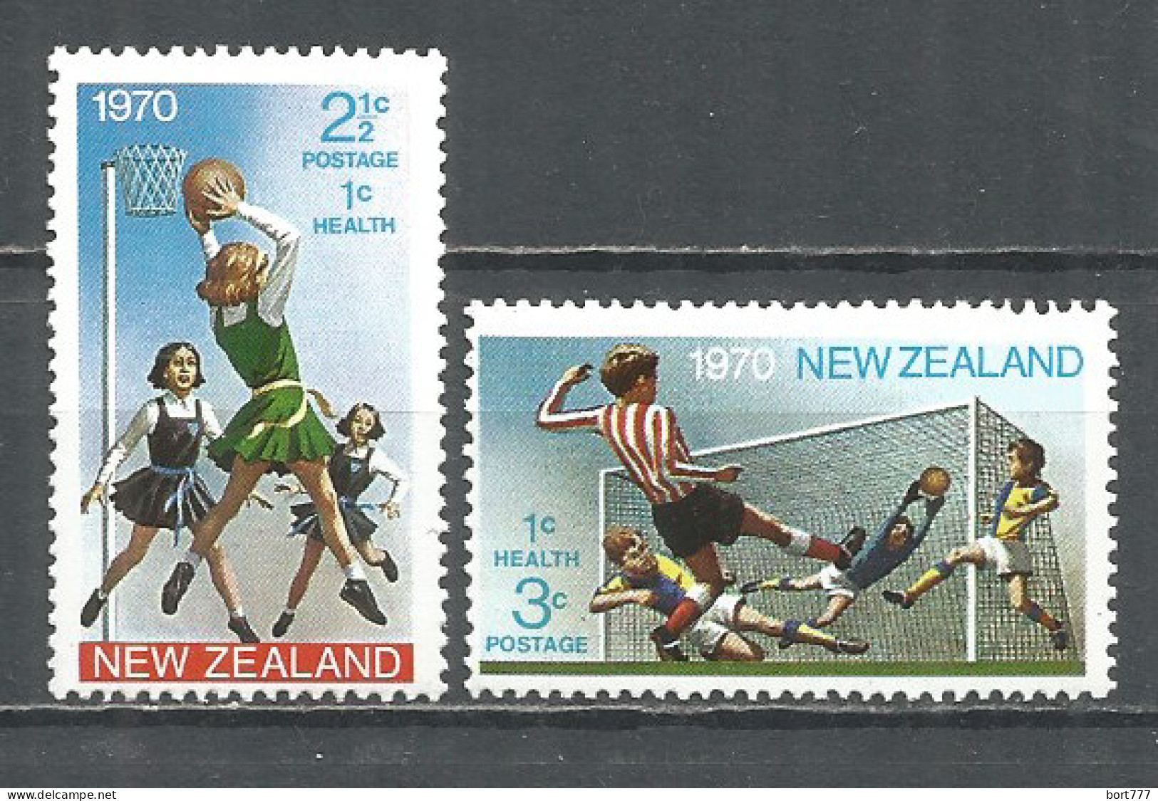 New Zealand 1970 Year, Mint Stamps, MNH(**) Set Football - Unused Stamps