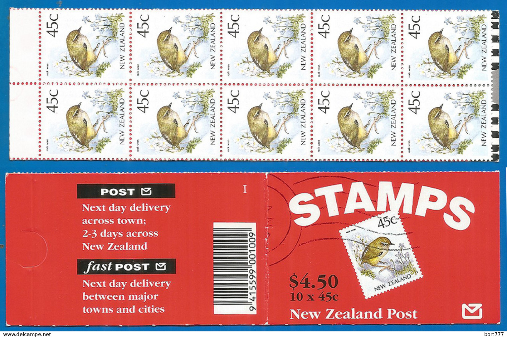 New Zealand 1991 Year, Booklet Mint MNH(**) Birds - Cuadernillos