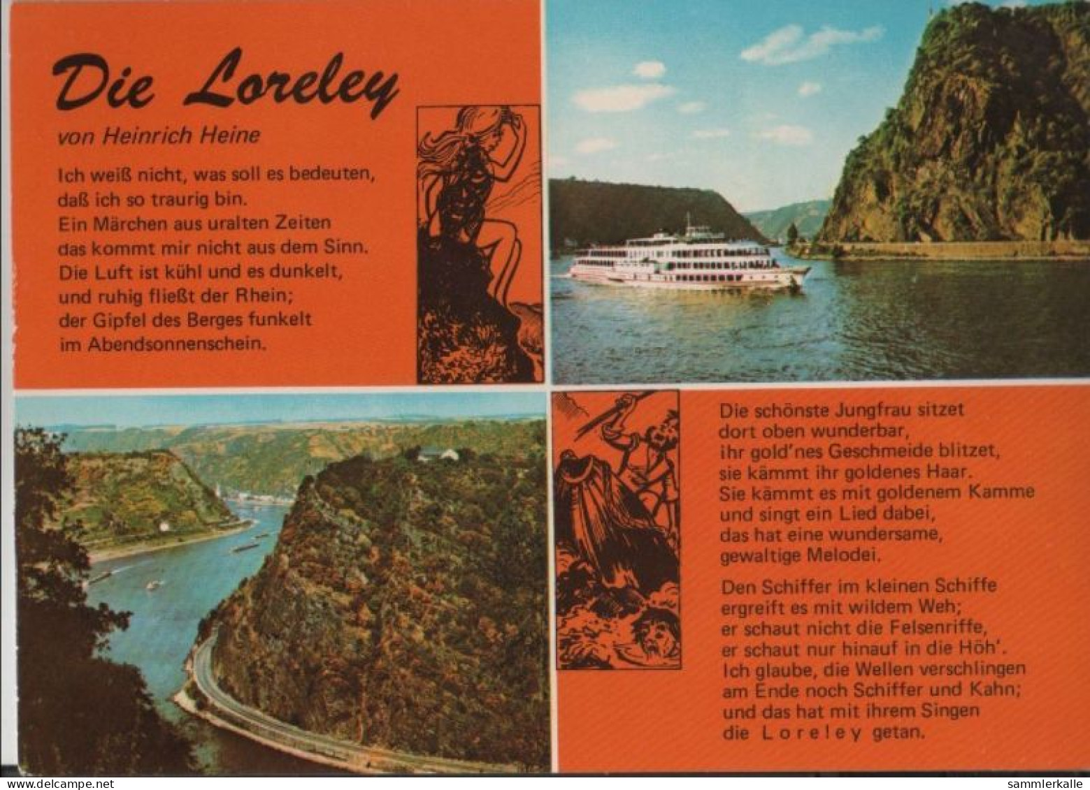 50327 - Loreley - Mit Text Von H. Heine - Ca. 1975 - Loreley