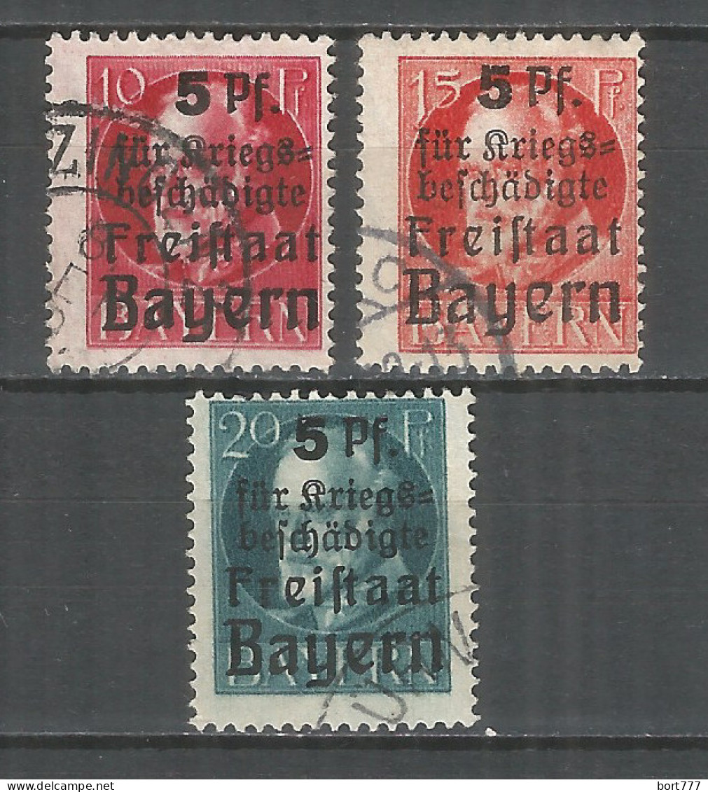 Bavaria 1919 Year Used Stamps , Mi. 171-173 - Sonstige & Ohne Zuordnung