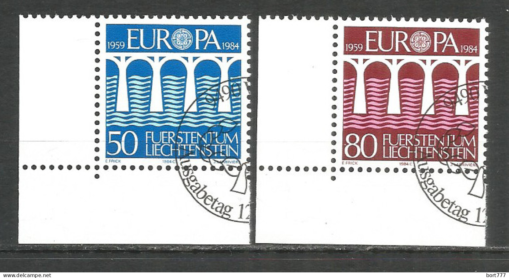LIECHTENSTEIN 1984 Used Stamps Set Europa Cept - Used Stamps