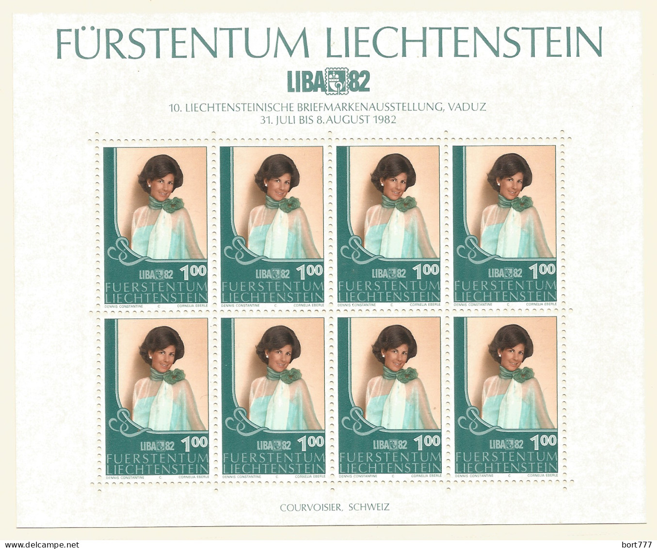 LIECHTENSTEIN 1982 Mint 2 Mini Sheets MNH(**)  - Blocks & Sheetlets & Panes