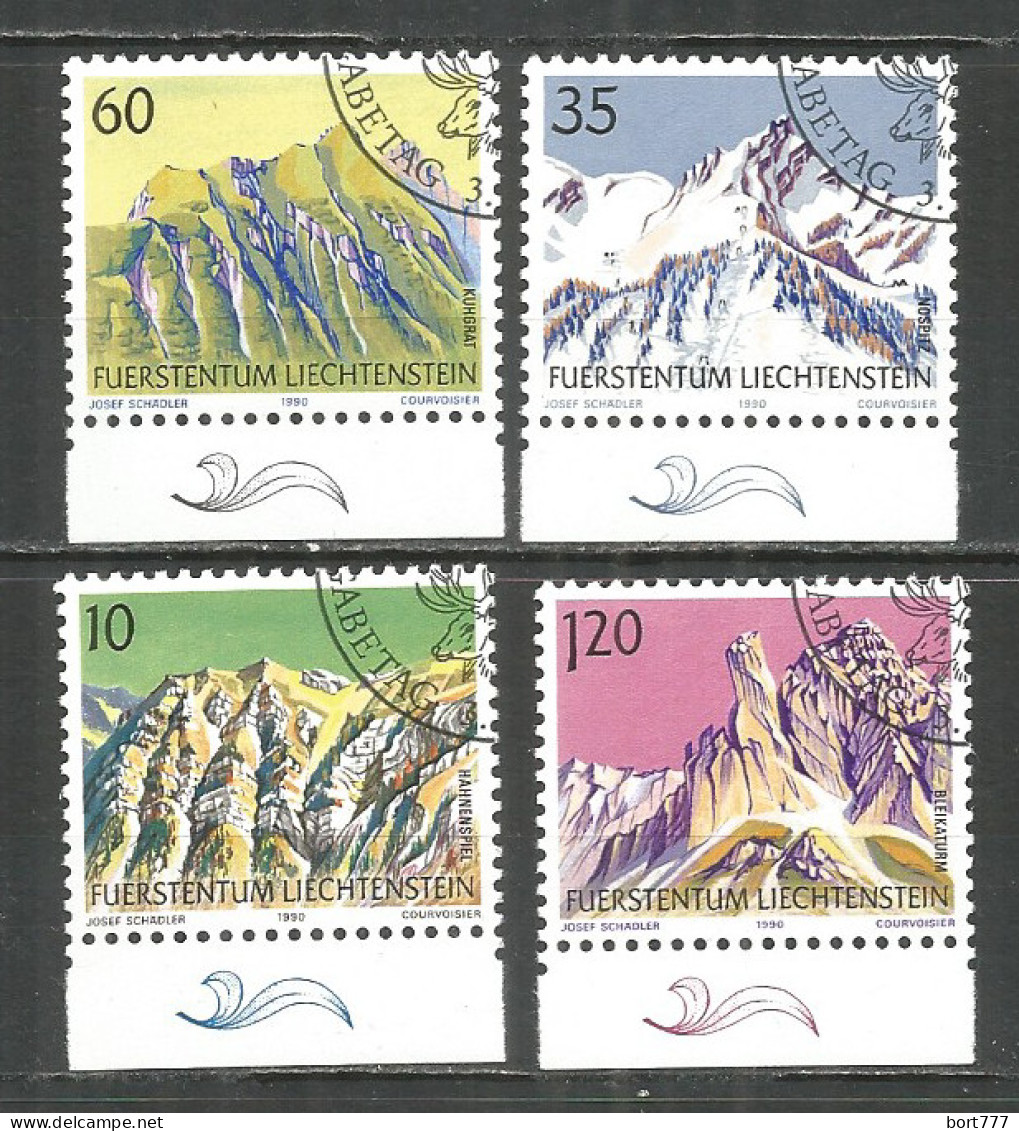 LIECHTENSTEIN 1990 Used Stamps Set  - Oblitérés