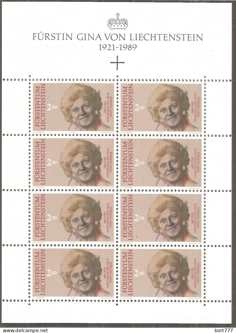 LIECHTENSTEIN 1990 Mint 2 Mini Sheets MNH(**) - Blocs & Feuillets