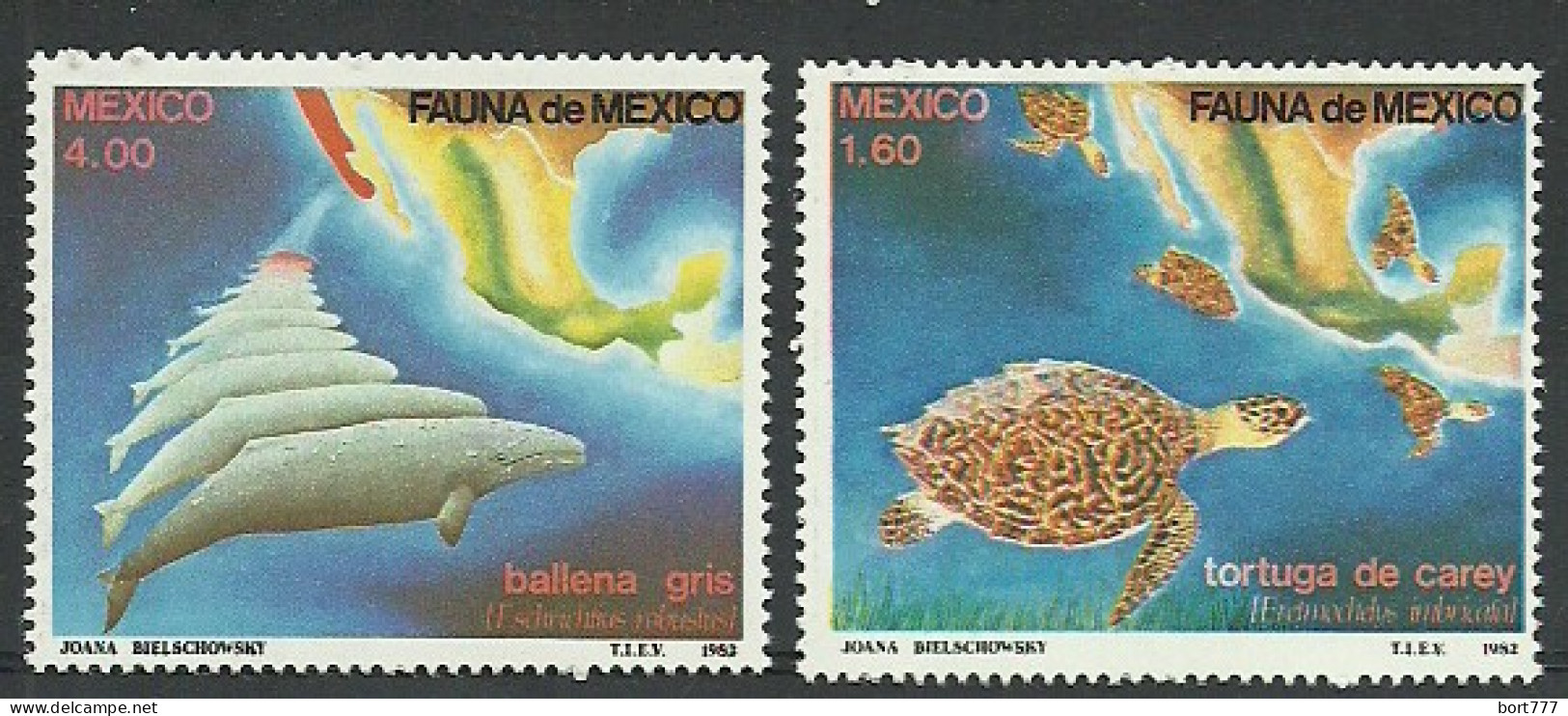 Mexico 1982 Year, Mint Stamps MNH (**) Set Marine - Mexico