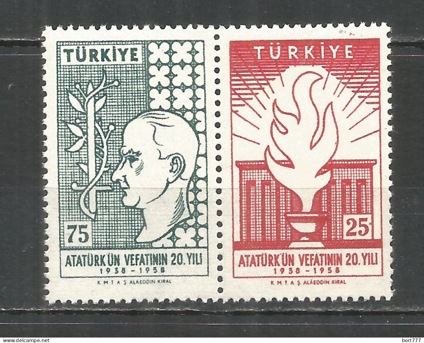 Turkey 1958 , Mint Stamps  MNH (**)  Mi.# 1615-16 - Nuevos