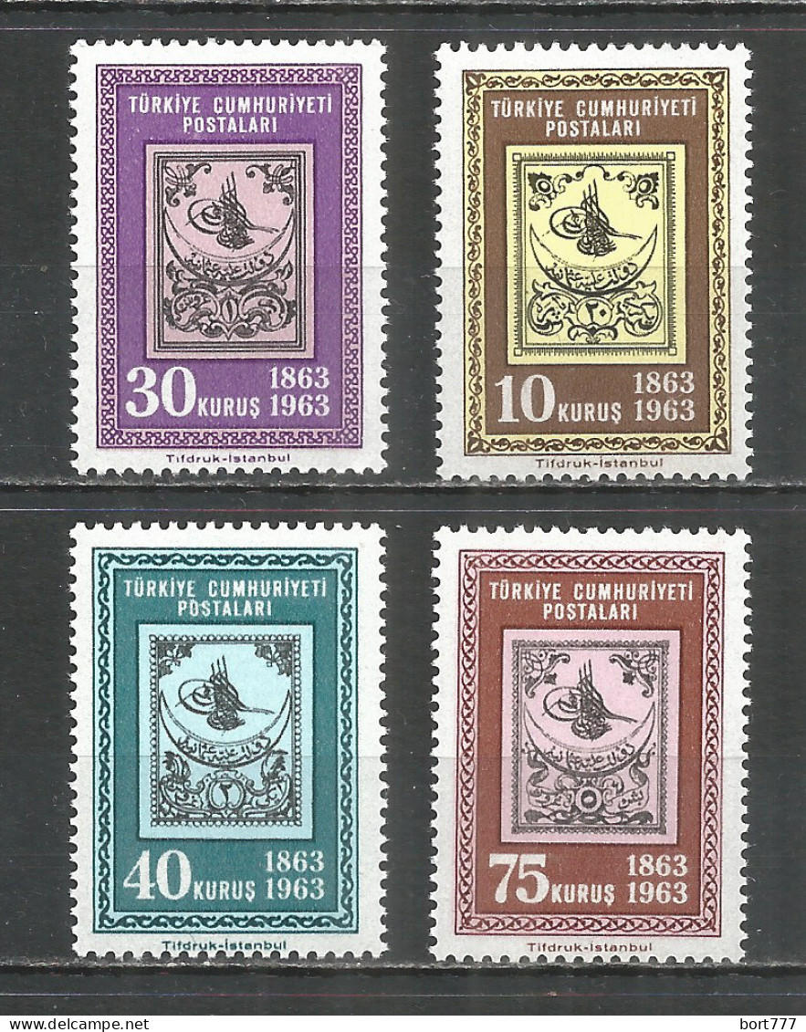 Turkey 1963 , Mint Stamps  MNH (**)  Mi.# 1850-53 - Nuovi