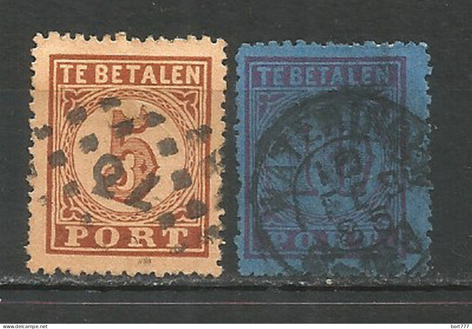 Netherlands 1870 Year, PORTO Used Stamps Mi. 1-2 - Portomarken