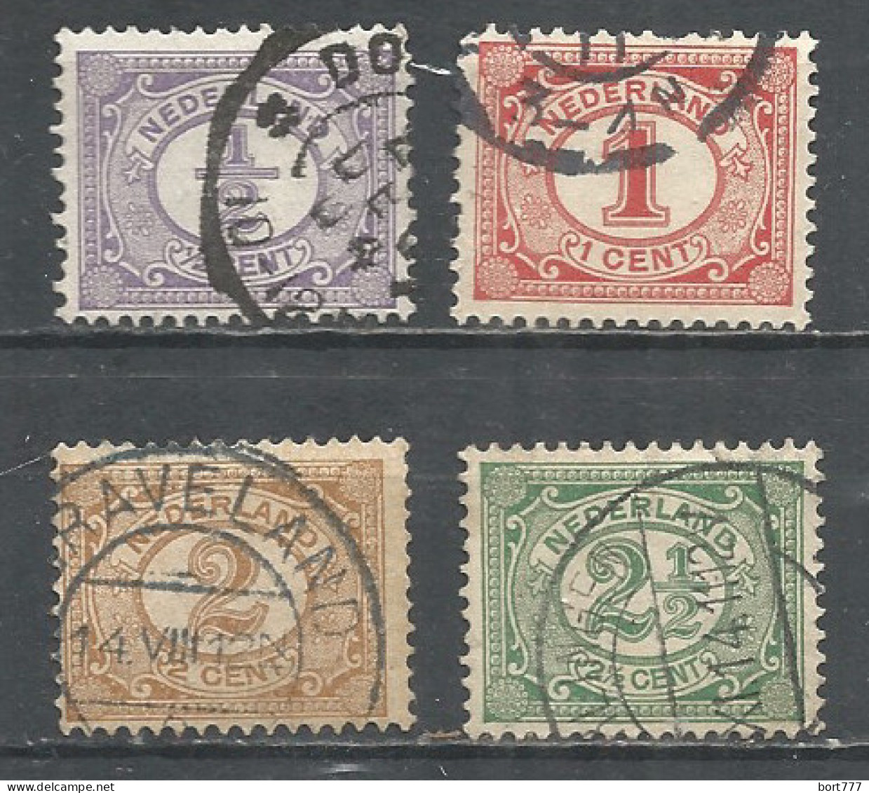 Netherlands 1899 Year, Used Stamps Set Mi.# 49-52 - Gebruikt