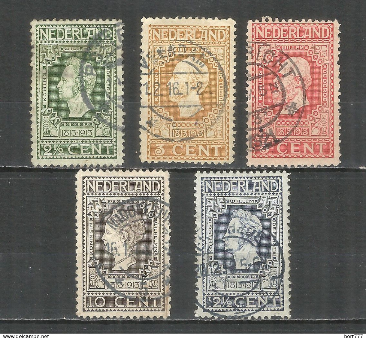 Netherlands 1913 Year, Used Stamps Mi.# 81-86 - Oblitérés