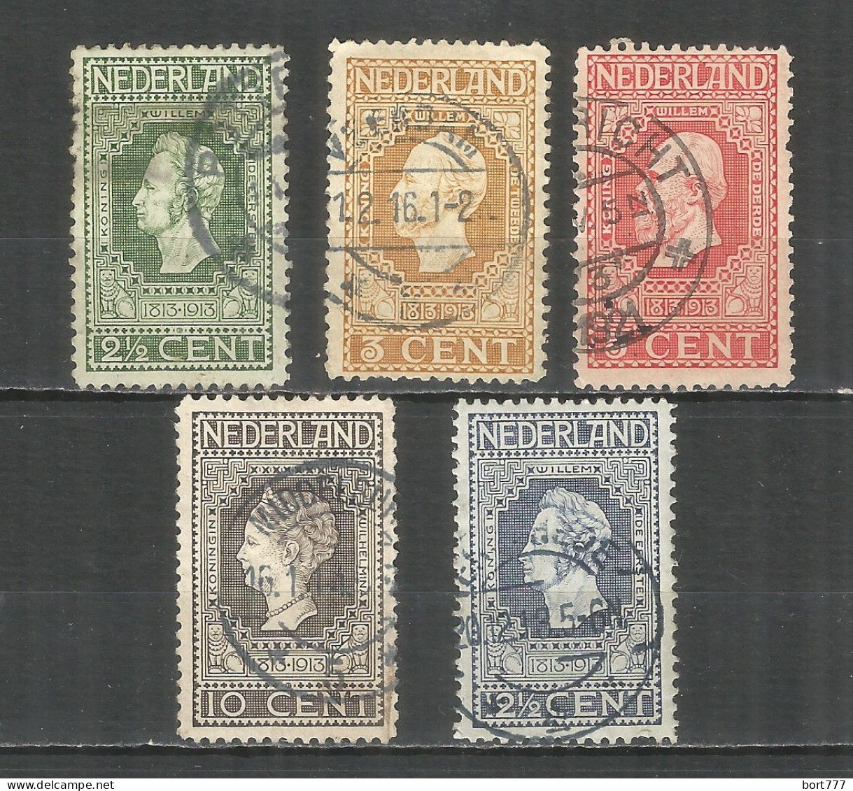 Netherlands 1913 Year, Used Stamps Mi.# 81-86 - Usati