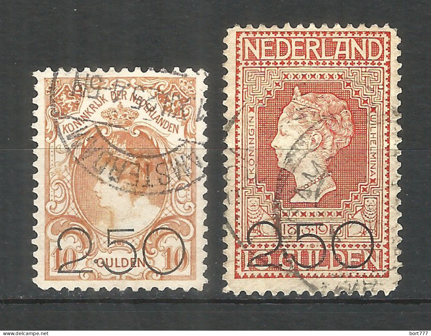 Netherlands 1920 Year, Used Stamps Mi.# 99-100 - Usados