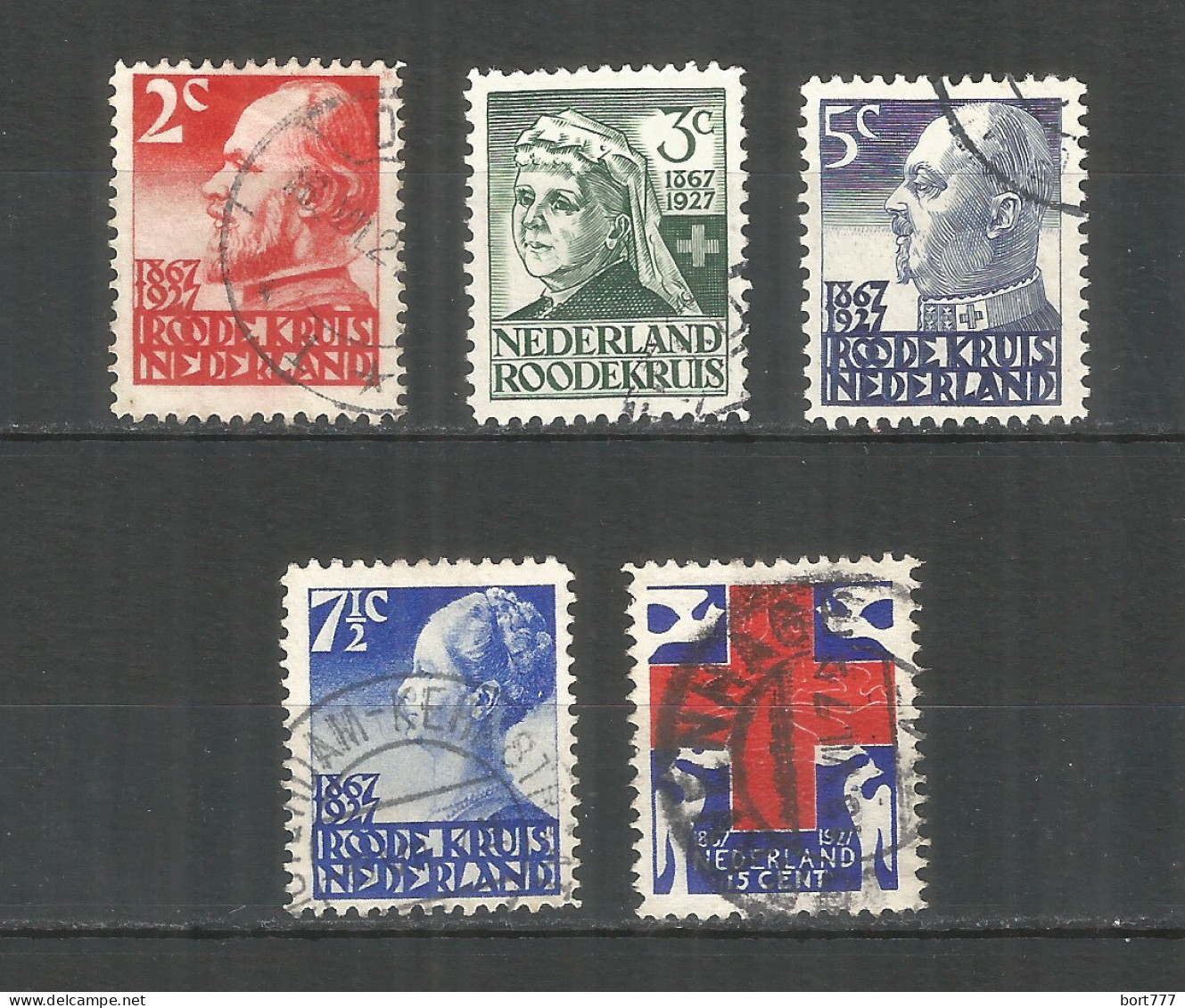 Netherlands 1927 Year, Used Stamps Mi.# 196-200 - Gebraucht