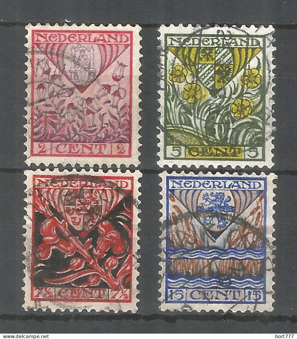 Netherlands 1927 Year, Used Stamps Mi.# 201-204 - Gebruikt