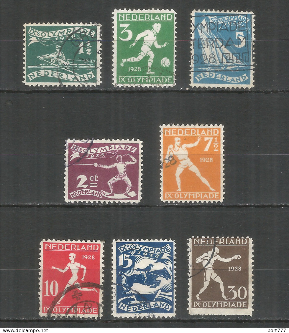 Netherlands 1928 Year, Used Stamps Mi.# 205-212 - Gebruikt