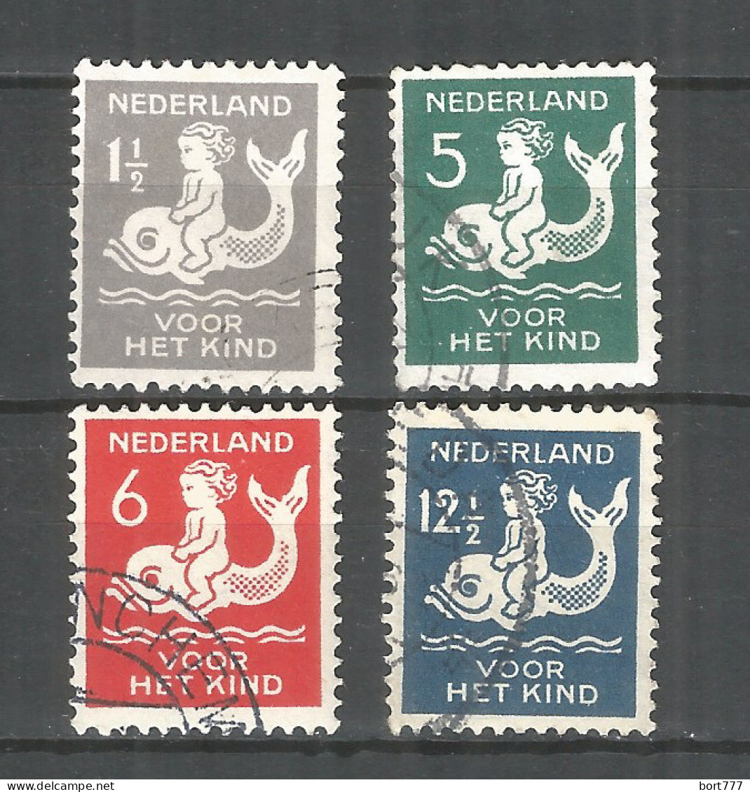 Netherlands 1929 Year, Used Stamps Mi.# 229-32 A - Usati