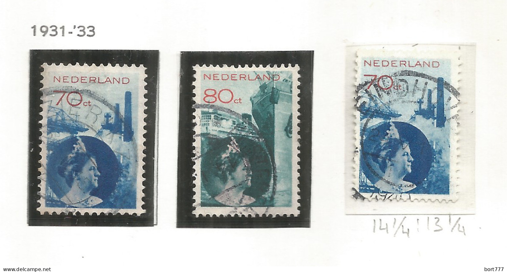 Netherlands 1931 Year, Used Stamps Mi.# 242 A,B , 266 - Oblitérés