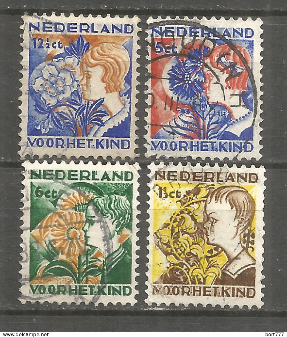 Netherlands 1932 Year, Used Stamps ,Mi  253-56 - Gebraucht