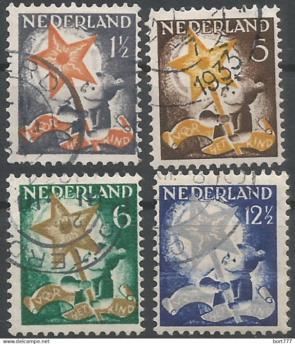 Netherlands 1933 Year, Used Stamps ,Mi 268-71 - Usados