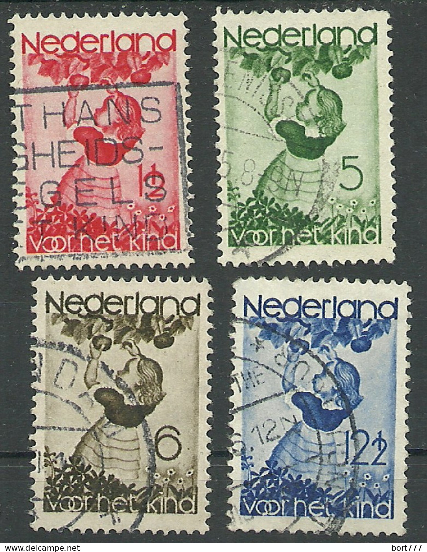 Netherlands 1935 Year, Used Stamps ,Mi 287-90 - Gebruikt