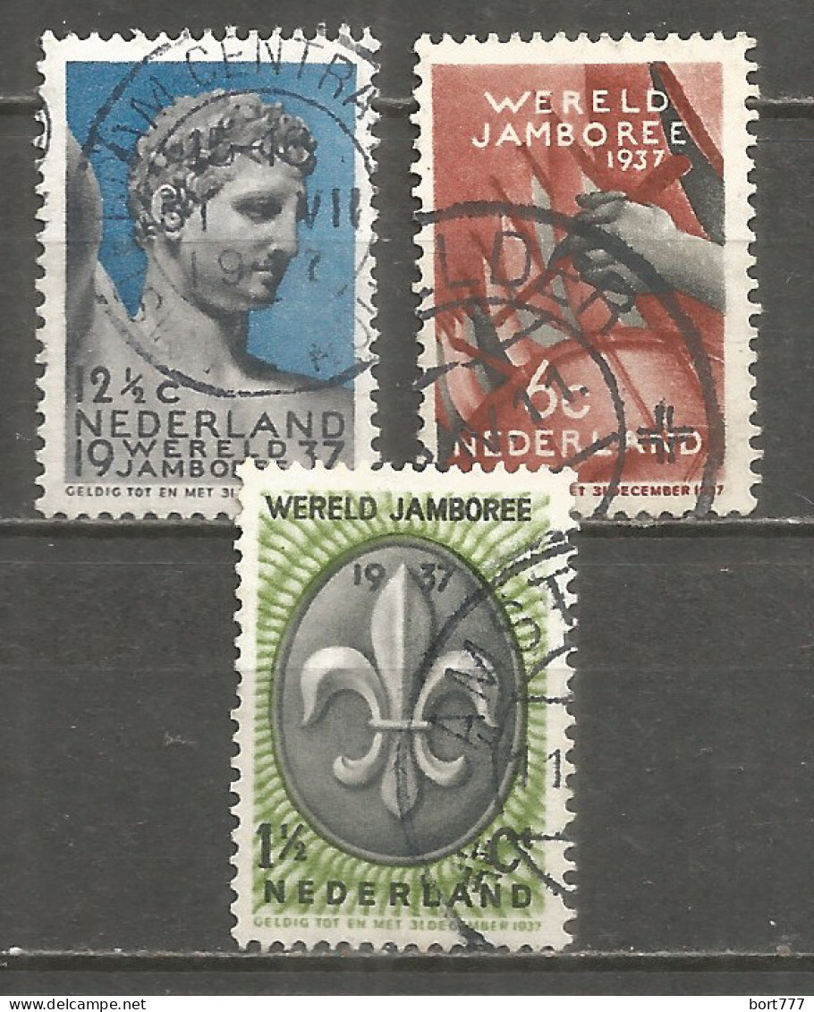 Netherlands 1937 Year, Used Stamps Mi.# 301-03 - Oblitérés