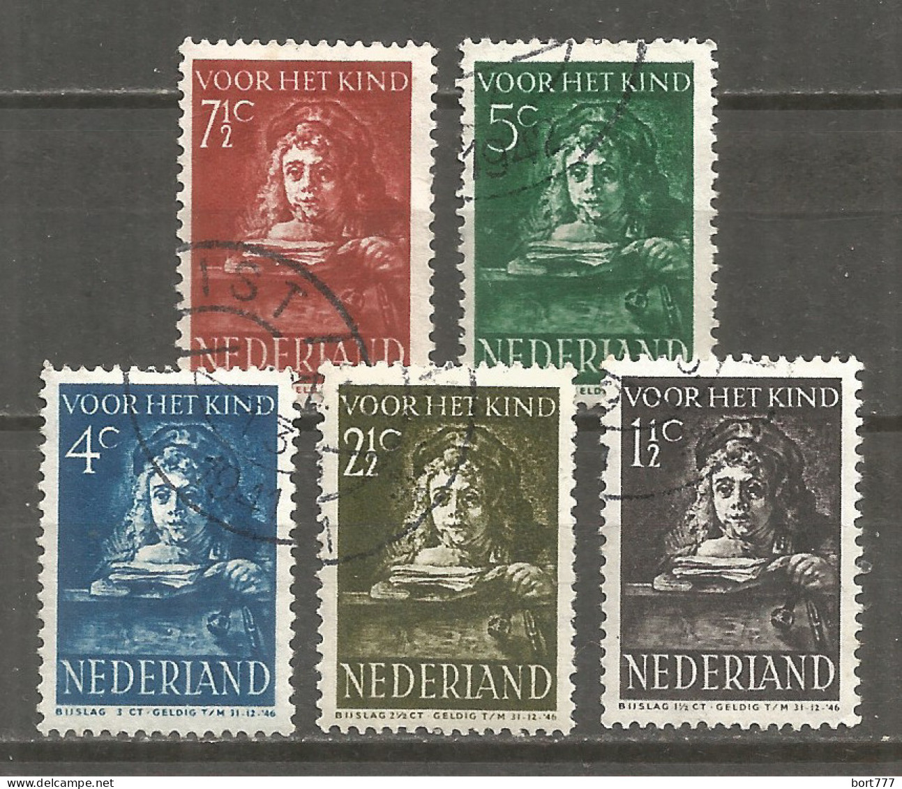 Netherlands 1941 Year, Used Stamps Mi.# 397-401 - Usati