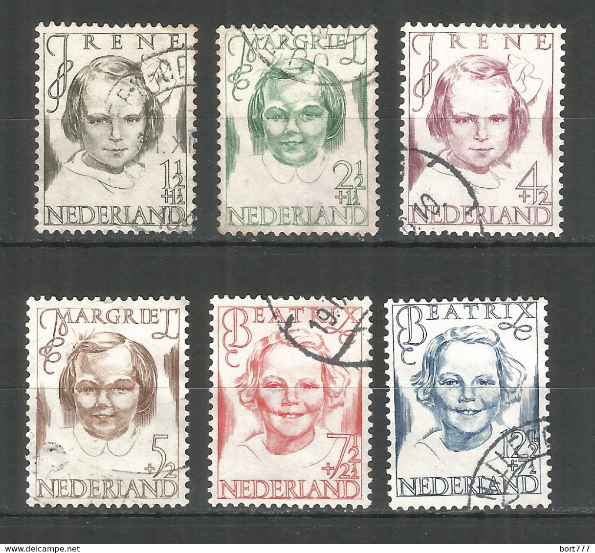 Netherlands 1946 Year, Used Stamps Mi.# 462-67 - Gebraucht