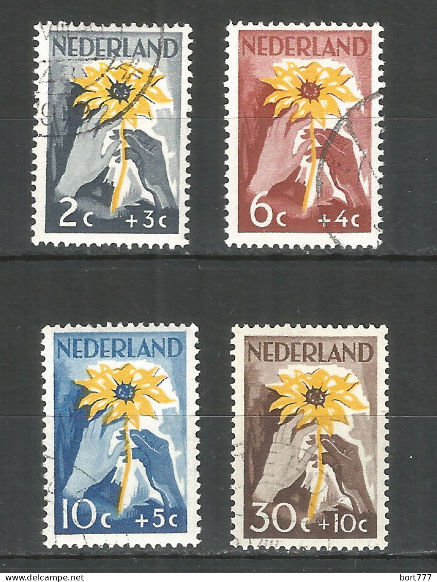 Netherlands 1949 Year, Used Stamps Mi.# 521-24 - Usados