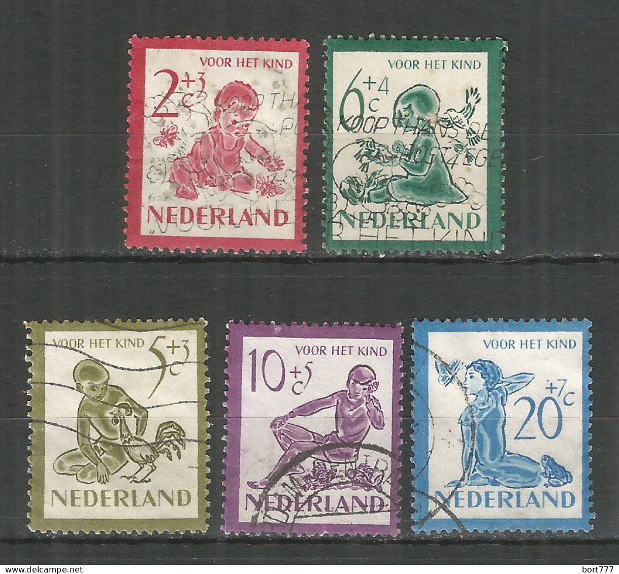 Netherlands 1950 Year, Used Stamps Mi.# 565-569 - Oblitérés