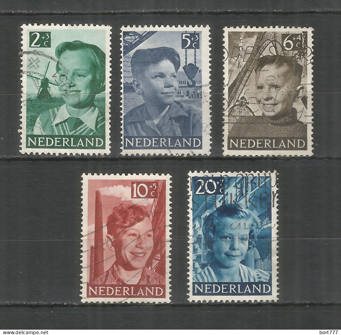 Netherlands 1951 Year, Used Stamps Mi.# 575-579 - Usados