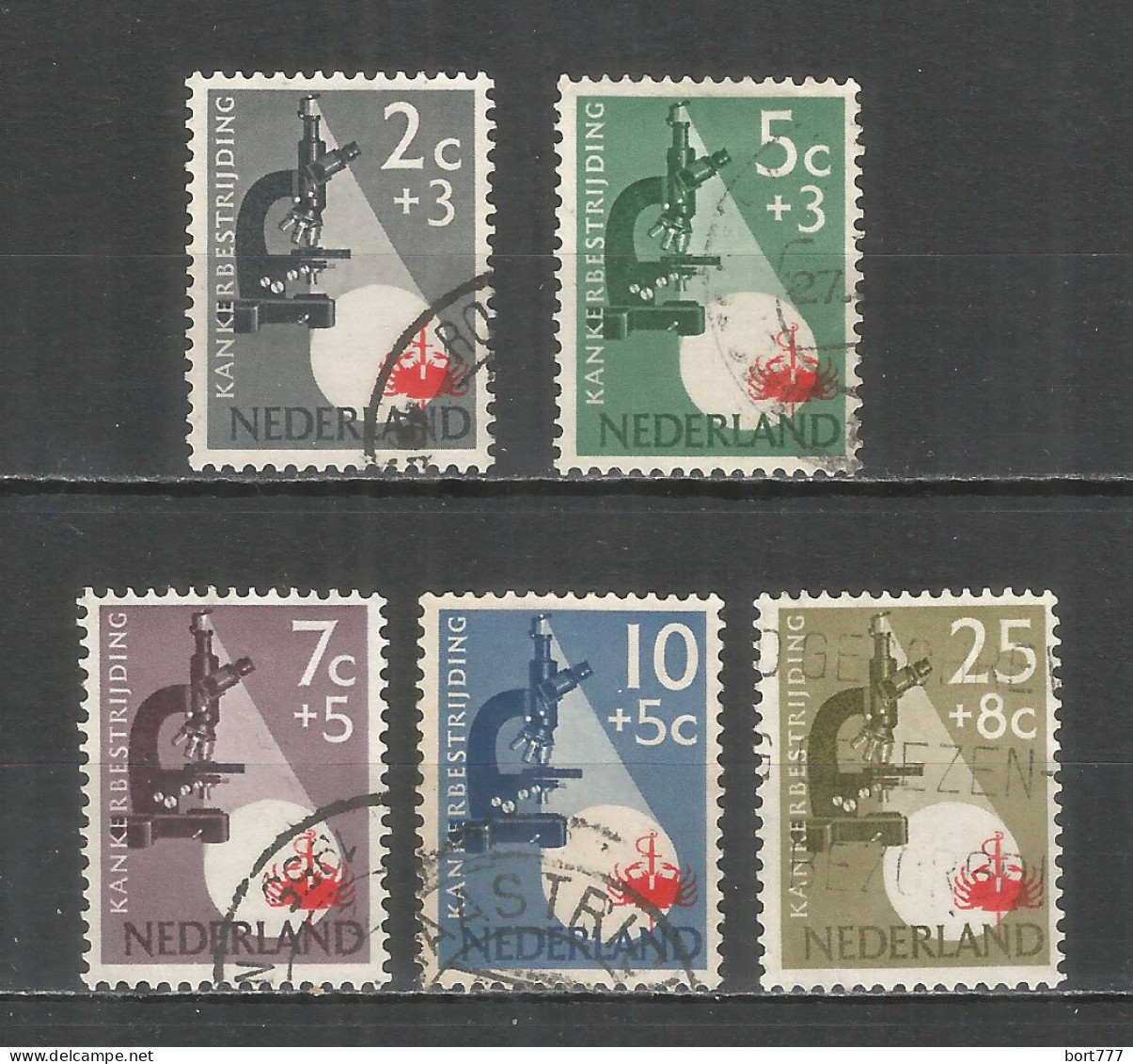 Netherlands 1955 Year, Used Stamps Mi.# 662-66 - Usados