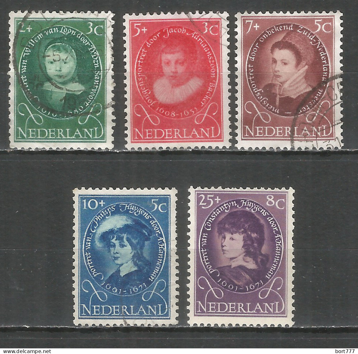 Netherlands 1955 Year, Used Stamps Mi.# 667-671 - Usati