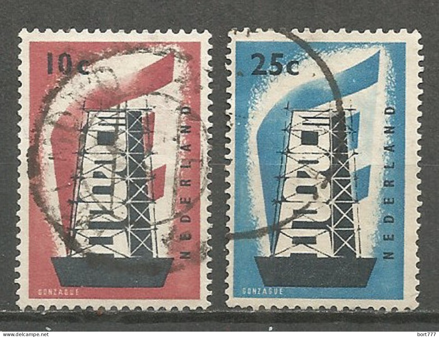 Netherlands 1956 Year, Used Stamps ,Mi 683-84 Europa Cept - Usados