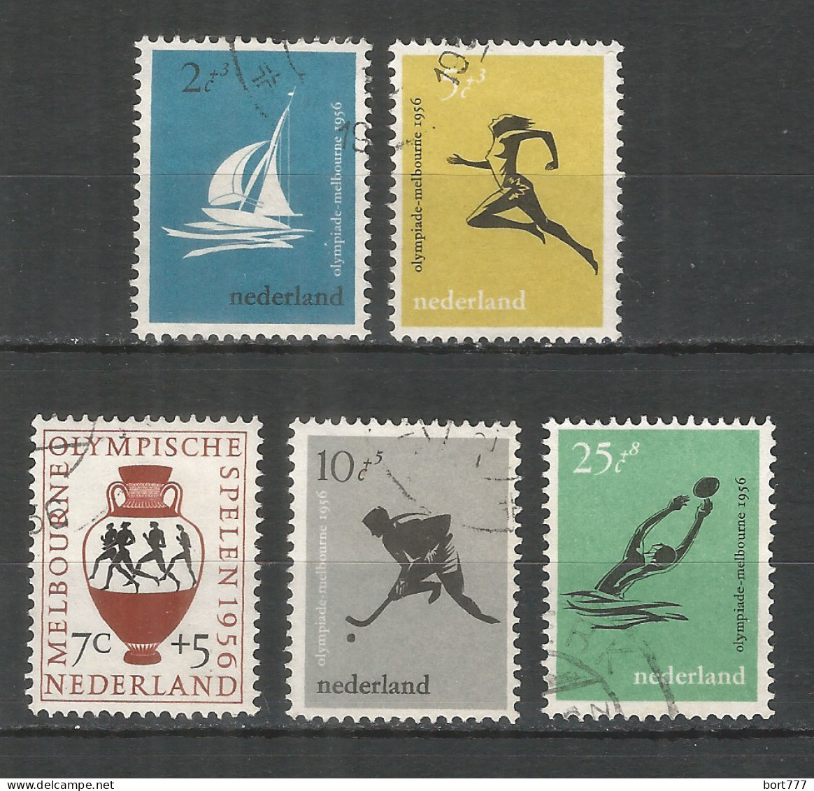 Netherlands 1956 Year, Used Stamps Mi.# 678-682 - Gebraucht