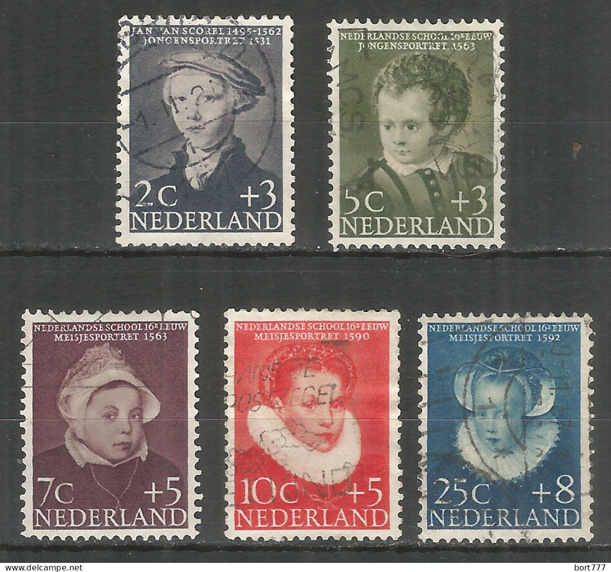 Netherlands 1956 Year, Used Stamps Mi.# 685-689 - Used Stamps