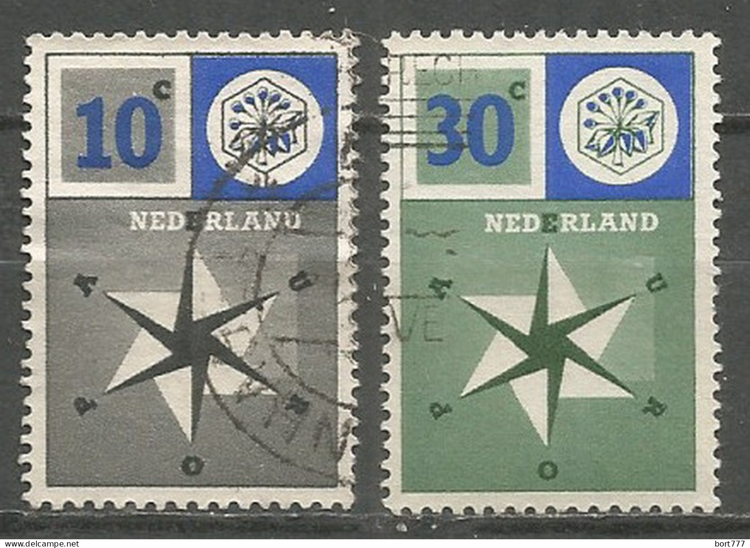 Netherlands 1957 Year, Used Stamps ,Mi 704-05 - Gebruikt