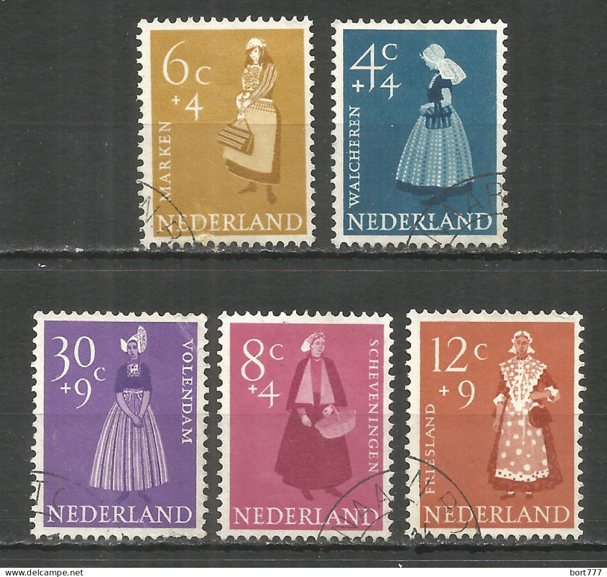 Netherlands 1958 Year, Used Stamps ,Mi 712-16 - Gebruikt