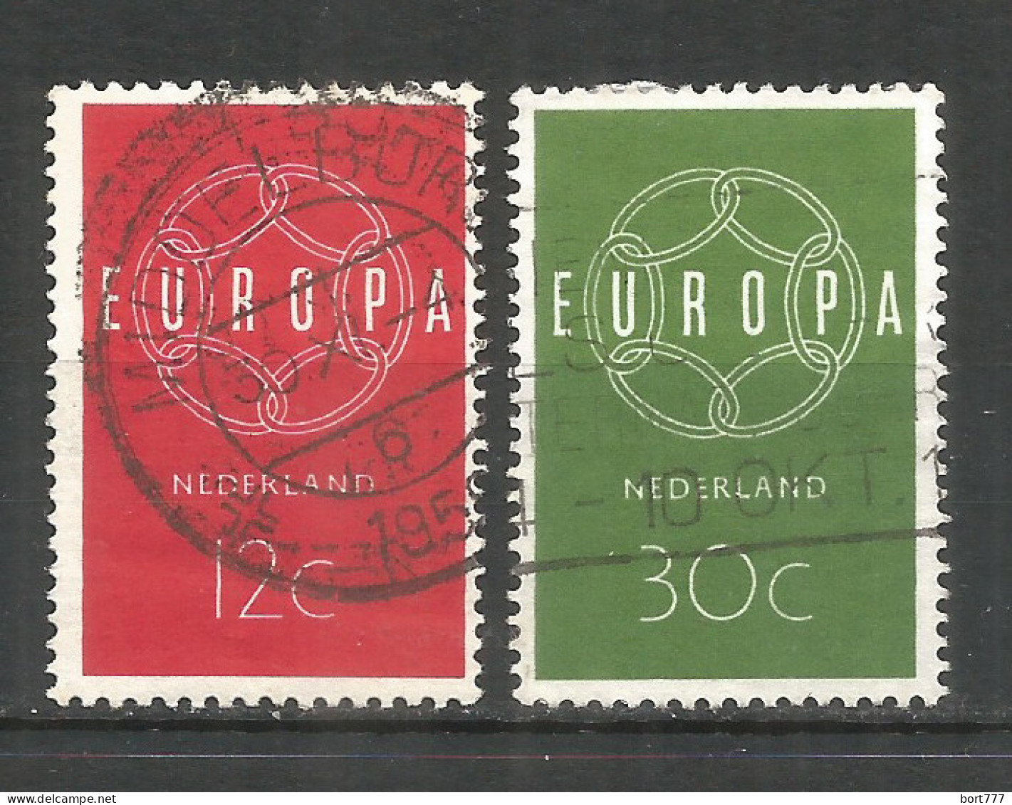 Netherlands 1959 Year, Used Stamps ,Mi 735-36 Europa Cept - Gebruikt