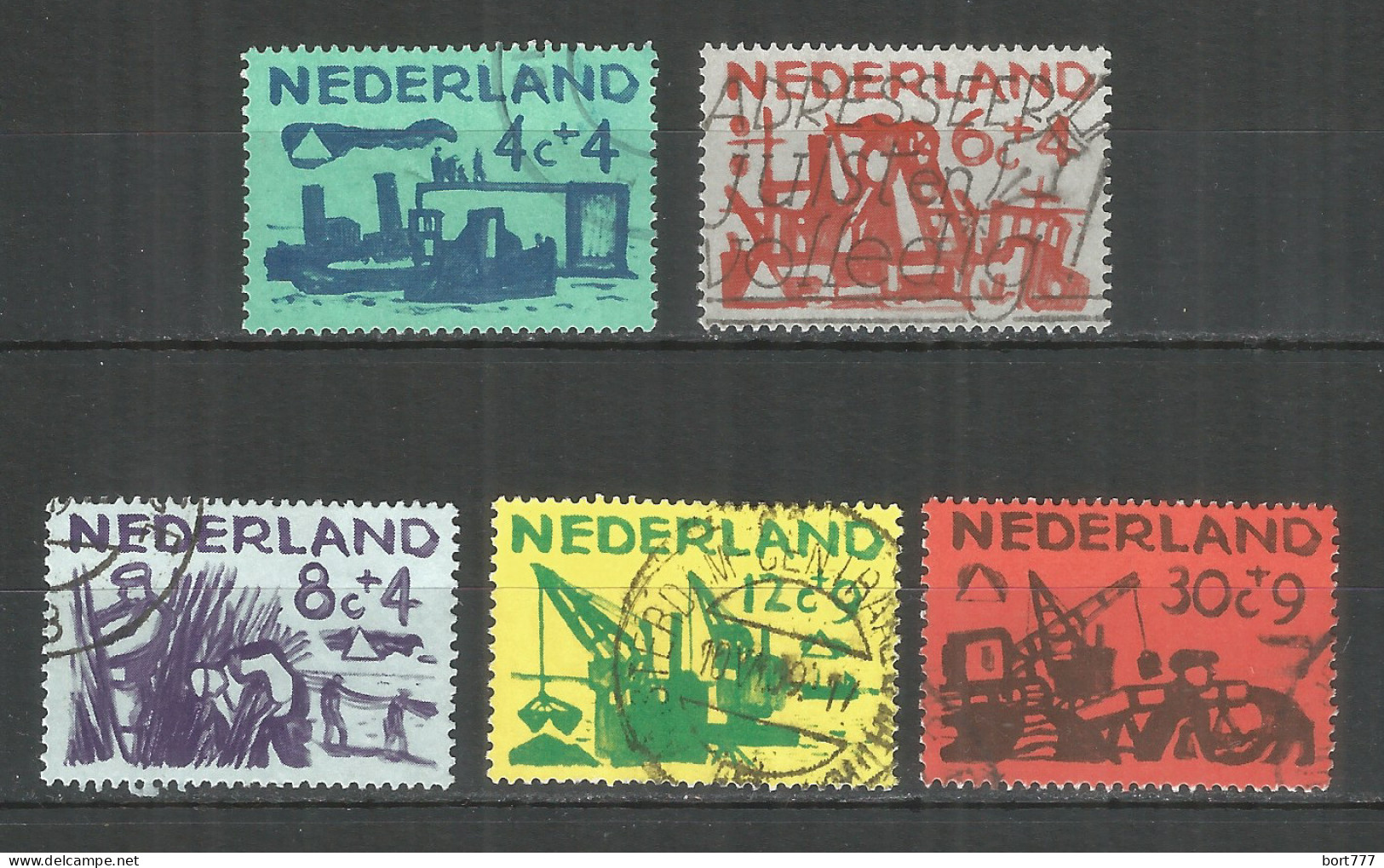 Netherlands 1959 Year, Used Stamps Mi.# 730-34 - Usados