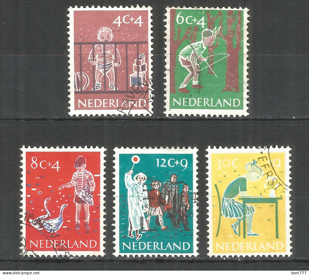 Netherlands 1959 Year, Used Stamps Mi.# 739-43 - Used Stamps