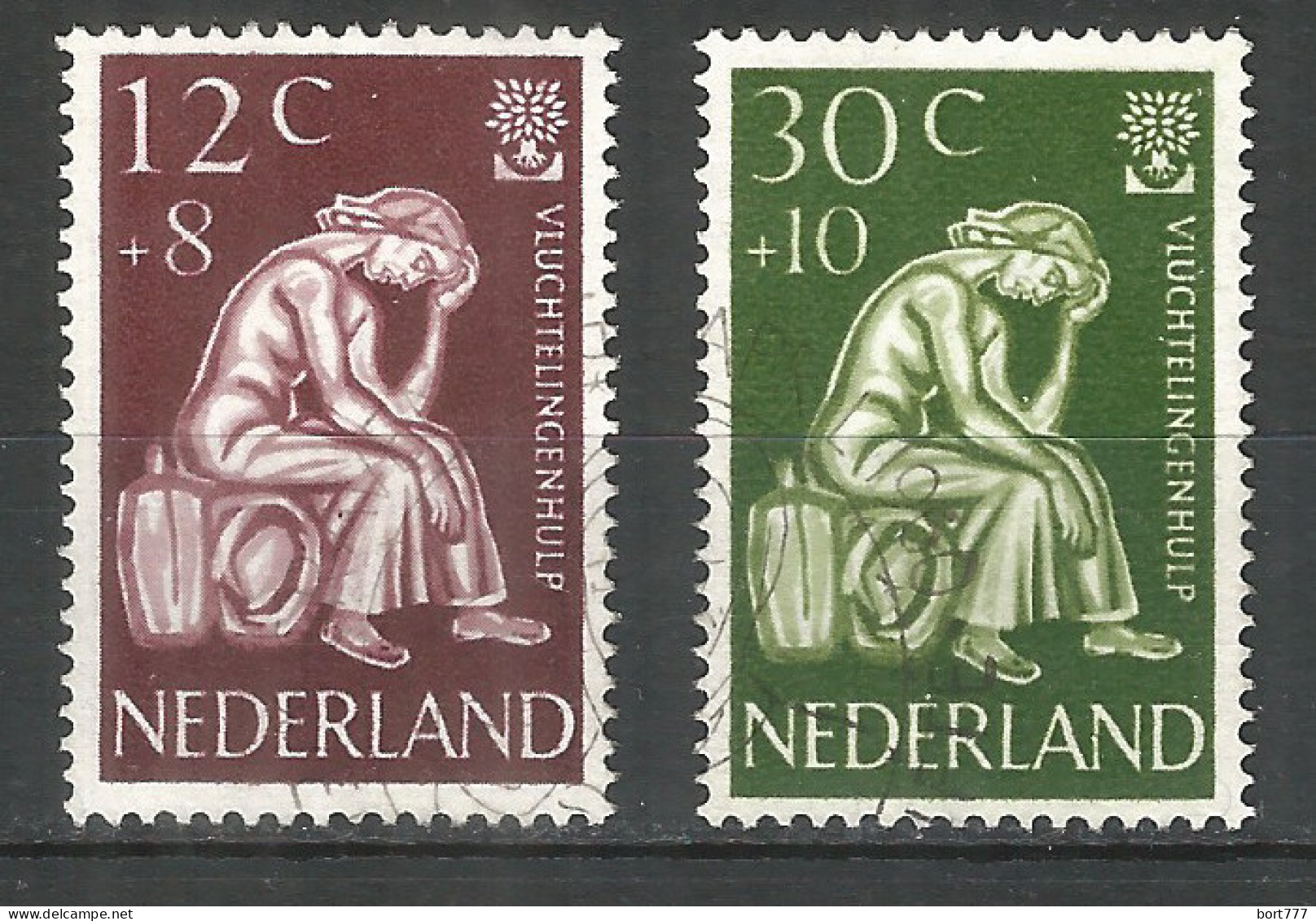 Netherlands 1960 Year, Used Stamps Mi.# 744-45 - Oblitérés