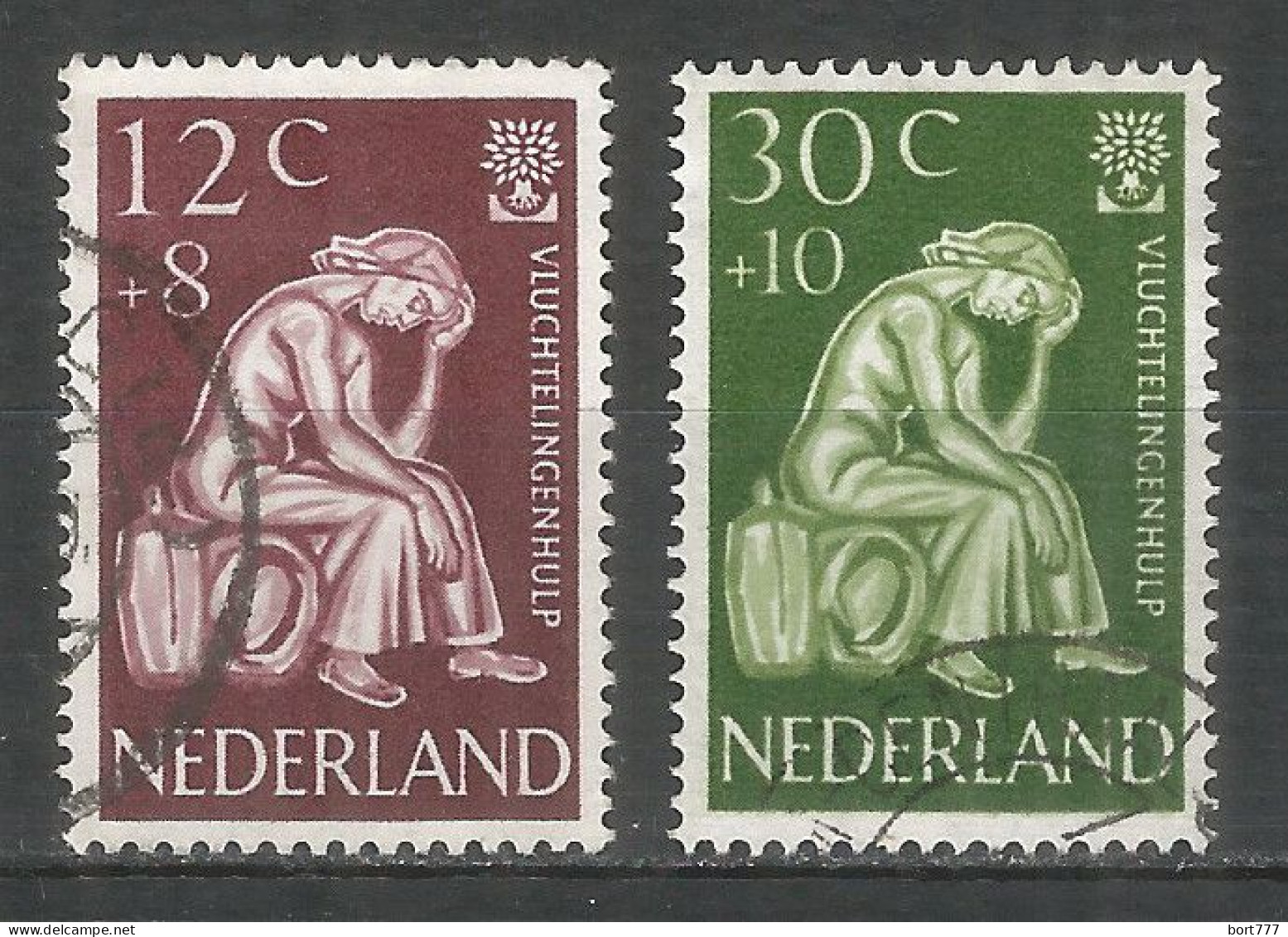 Netherlands 1960 Year, Used Stamps Mi.# 744-45 - Gebruikt