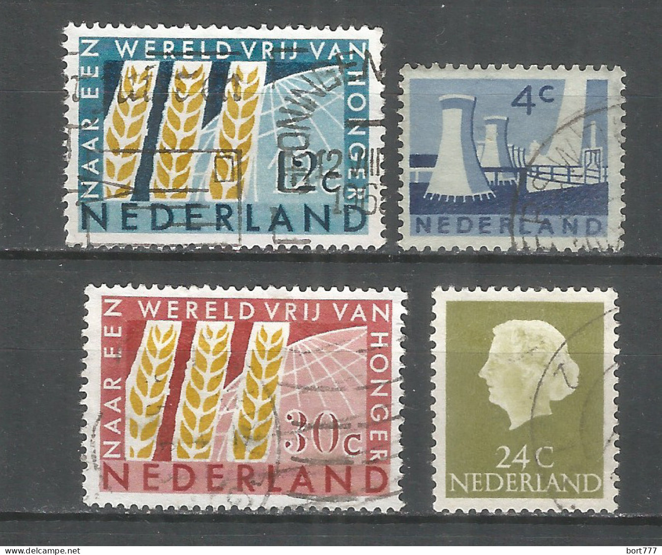 Netherlands 1963 Year, Used Stamps ,Mi 790-93 - Gebruikt