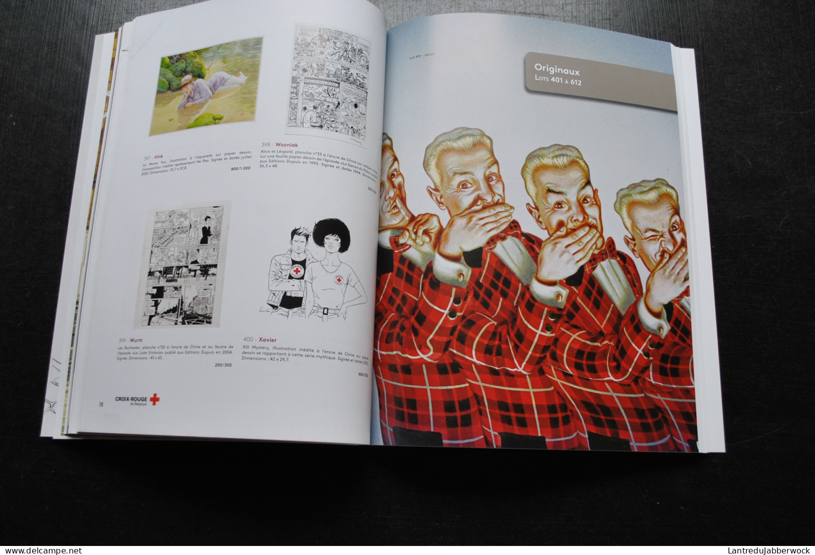 Catalogue De Vente Aux Enchères Banque Dessinée By Millon Belgique 2020 BD Dédicaces Hergé Tintin Franquin Topor Dessins - Other & Unclassified