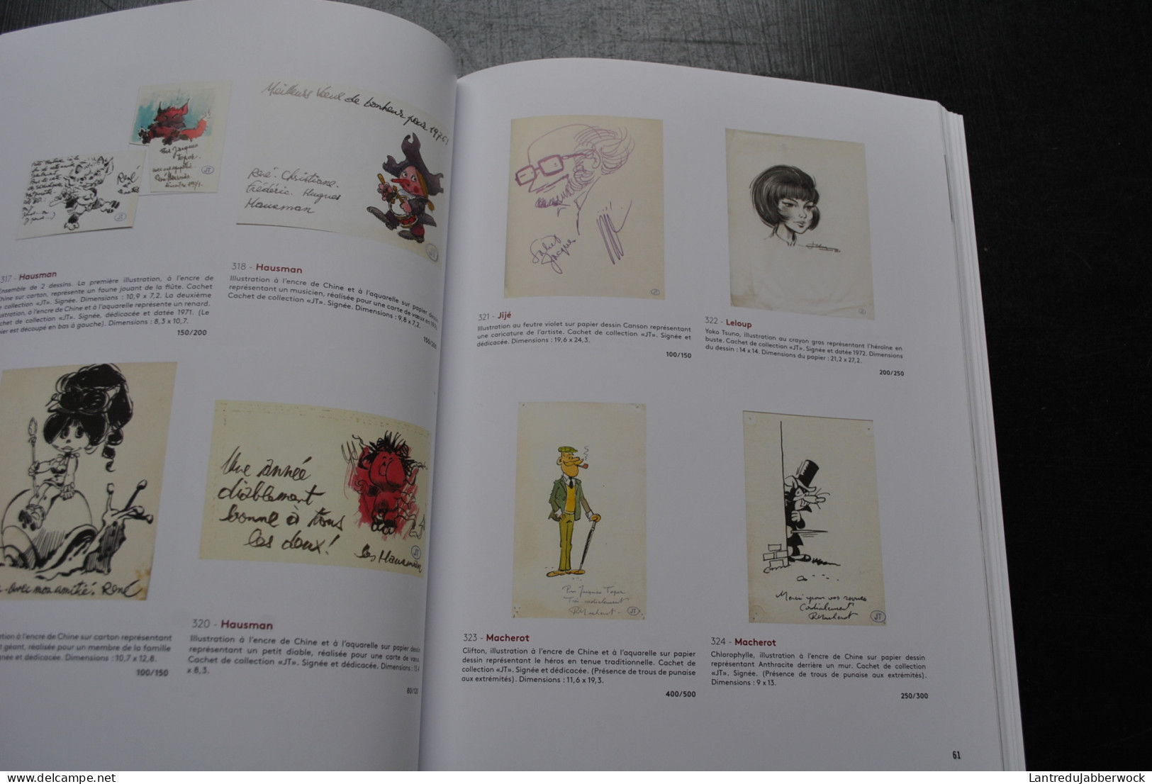 Catalogue de vente aux enchères Banque dessinée by Millon Belgique 2020 BD dédicaces Hergé Tintin Franquin Topor Dessins